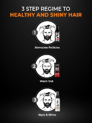 Picture of Beardo Hair Serum, 50 ml | Serum for men | Serum for hair smoothing | Argan Oil & Almond Oil | Adds Shine | Daily use| For All Hair Types | Frizz free hair