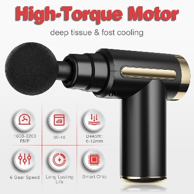Picture of Portable mini massager deep tissue Therapy to relieve muscle soreness, used for athletes, percussion muscle massager and back massager