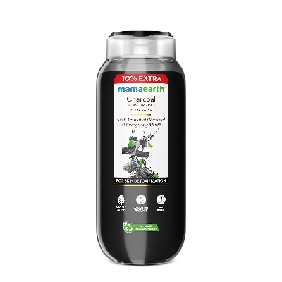 Picture of Mamaearth Charcoal Moisturizing Body Wash with Activated Charcoal & Energizing Mint Scent for Skin Detoxification-275ml | Deeply Cleanses |Intensely Moisturizes |Long-Lasting Fragrance |All Skin Types