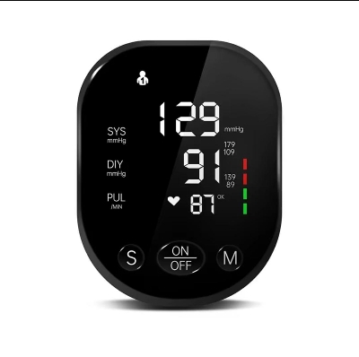 Picture of Rechargeable Arm Medical Blood Pressure Monitor, Long Time Use, Digital LCD Large Screen Sphygmomanometer English Voice