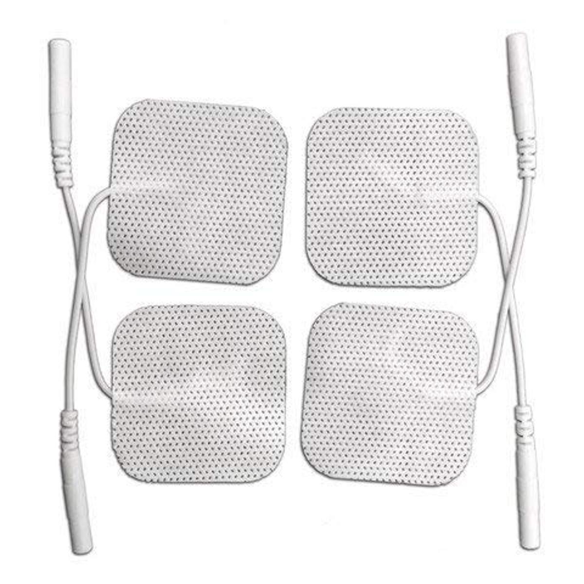Picture of White Physiotherapy Equipments Self Adhesive Electrode Pads For Electronic Stimulators, Ift, Tens,Ems & Pulse Massagers