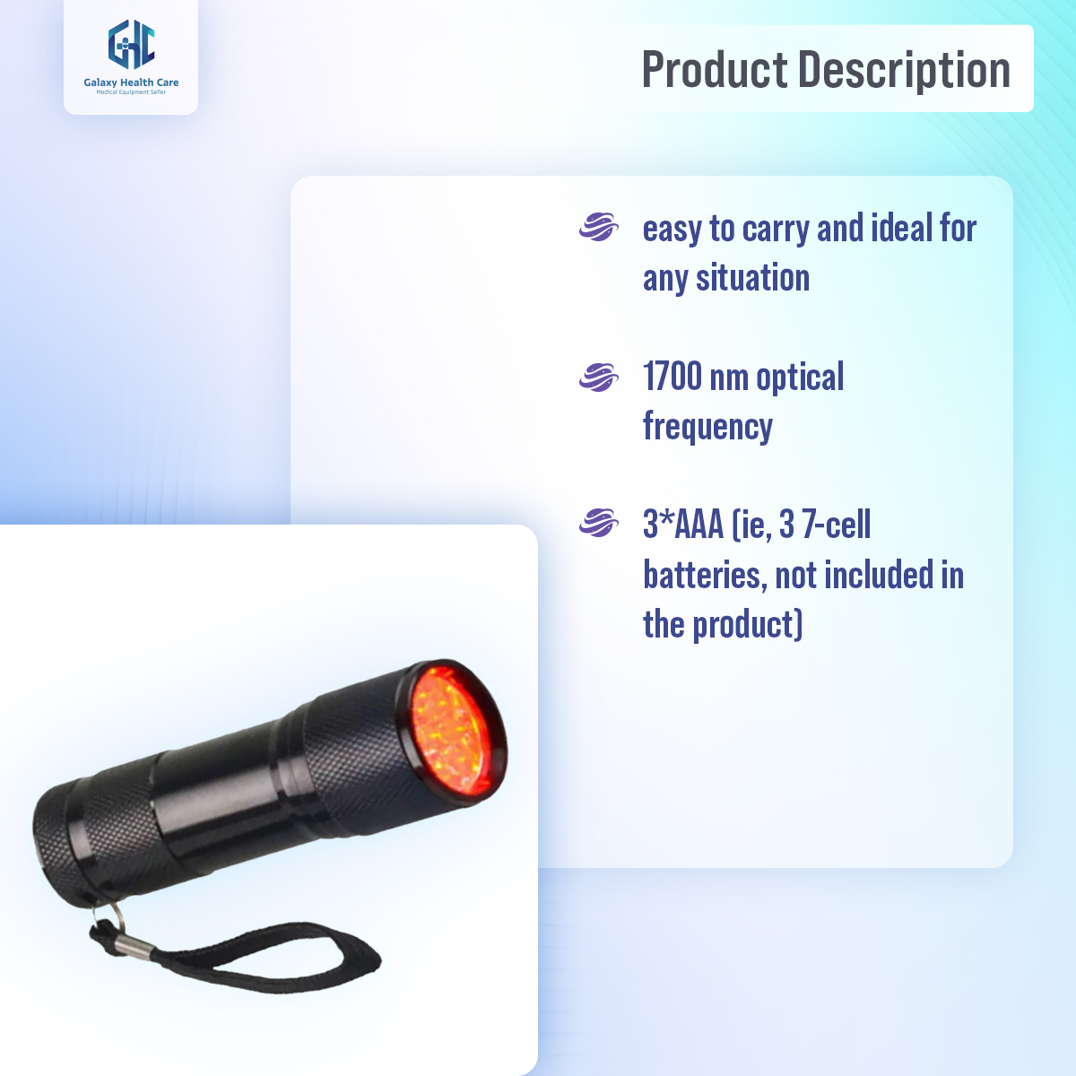 Picture of Professional Viewer Infrared Shin Led Red Lite Torch Pediatric Unit Clenecian Nurses Ivs Vin Finder