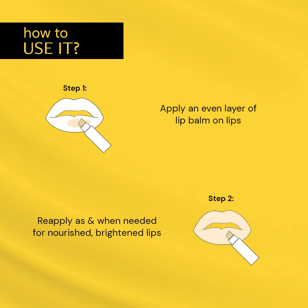 Picture of Deconstruct Brightening Lip Balm with SPF 30 | For Dark, Pigmented, Dry, Flaky Lips | Brightens Pigmented Lips | Vitamin C for Dark Lips | SPF 30 for Sun Damage and Discoloration | Lip Balm for Glossy Buttery Soft Pink Lips | For Women & Men - (4 gm)