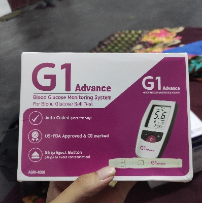 Picture of Alere G1 Medical Blood Sugar Tester Diabetes Glucose Meter Glucose Sugar Testing Machine 10 Test Strips Diabetes Lancets Blood Test Finger
