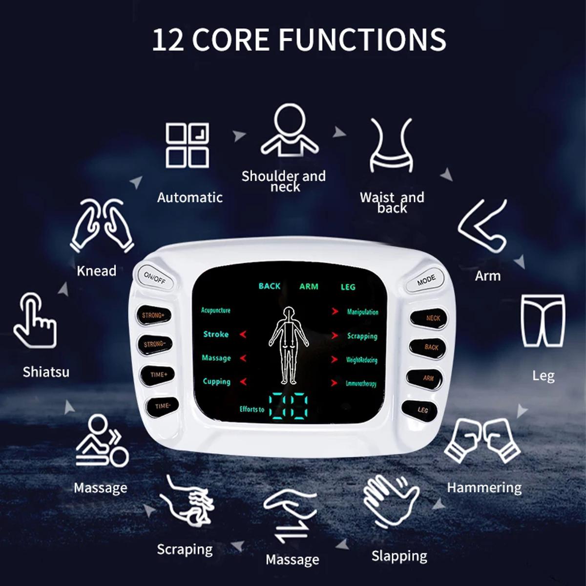 Picture of Full Body Tens Acupuncture Electric Therapy Massager Meridian Physiotherapy Muscle Stimulator Apparatus Slimming