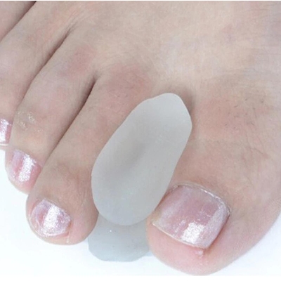 Picture of 2Pcs Silicone Foot Finger Toe Separator Adjuster Hallux Valgus Pedicure Corrector Feet Care Bunion Bone Thumb Valgus Protector