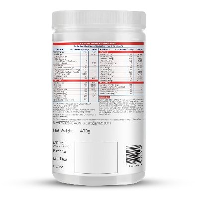 Picture of Gritzo SuperMilk Height+ (13+y Girls), 13g Protein Powder (Double Chocolate, 400g) | Zero Refined Sugar, 21 Vitamins & Minerals