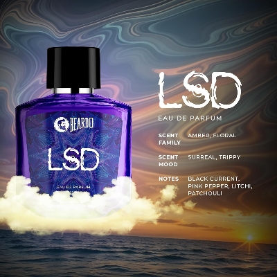 Picture of Beardo Perfume for men - LSD, 100ml | Amber Spicy scent | Concentrated Sprays - Long lasting fragrance | Eau De Parfum Gift for men | Strong EDP for men