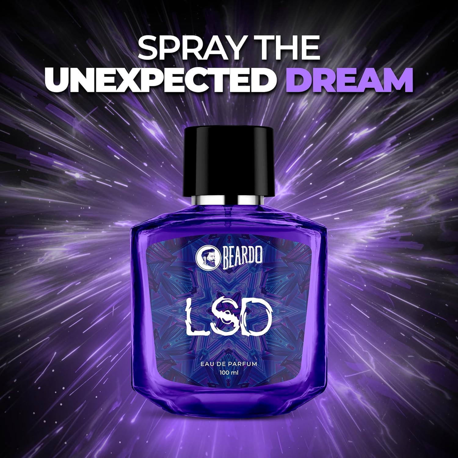 Picture of Beardo Perfume for men - LSD, 100ml | Amber Spicy scent | Concentrated Sprays - Long lasting fragrance | Eau De Parfum Gift for men | Strong EDP for men