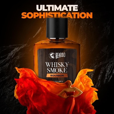 Picture of Beardo BOURBON Whisky Smoke Perfume for men, 50ml | Oriental, Woody, Leathery | Long Lasting Mens Perfume | Best Date Night Fragrance Body Spray for Men | Christmas gift for men | Gift For Friends | Gift for Men