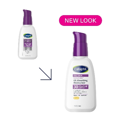 Picture of Cetaphil DermaControl Oil Absorbing Moisturizer with SPF 30, 4 Fl oz | For Sensitive, Oily Skin, Absorbs Oil, Reduces Shine, Hydrates, Protects, No Added Fragrance