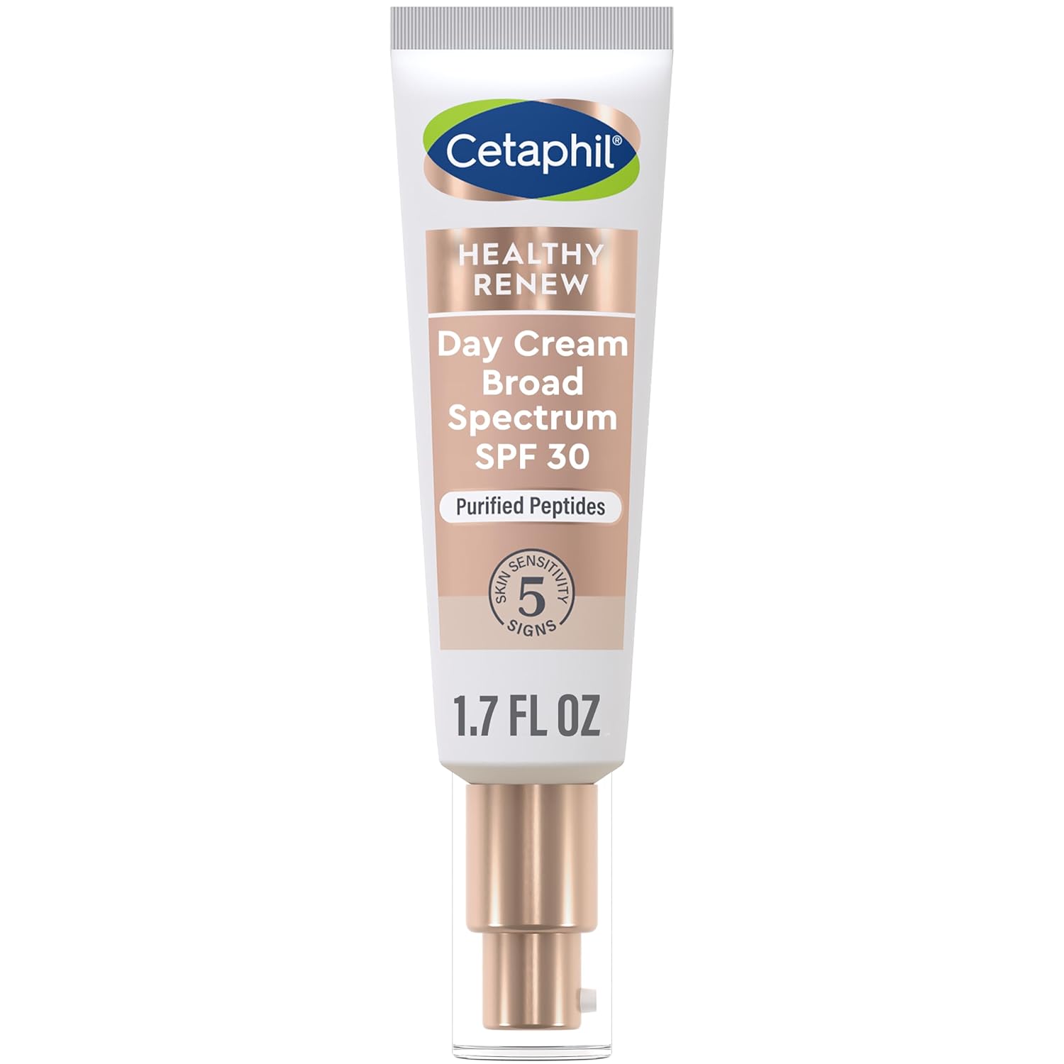 Picture of Cetaphil Healthy Renew Moisturizing Day Cream with SPF 30, 1.7 Oz | Daily Moisturizer, Skin Tightening Anti Wrinkle Cream for Face, with Peptides, Fragrance Free