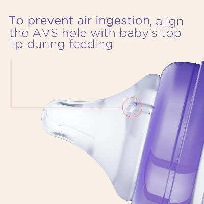 Picture of Lansinoh NaturalWave Baby Bottle Nipples, Slow Flow, Size S, Anti-Colic, 2 Count