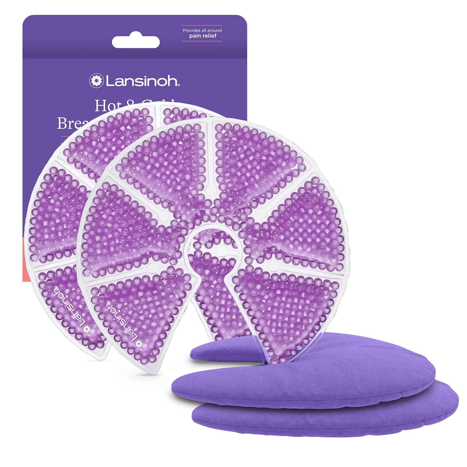 Picture of Lansinoh Breast Therapy Packs, Hot and Cold Breast Pads, Postpartum Relief, Breastfeeding Essentials for Moms, 2 Pack