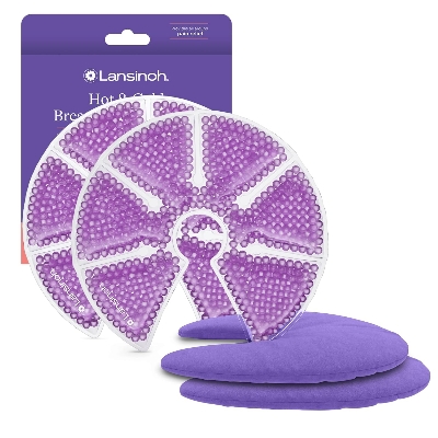 Picture of Lansinoh Breast Therapy Packs, Hot and Cold Breast Pads, Postpartum Relief, Breastfeeding Essentials for Moms, 2 Pack