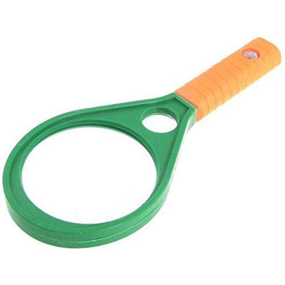 Picture of 65 MM Mini Plastic Racket Magnifying Glass, Reading Magnifying Glass Picture of 65 MM Mini Plastic Racket Magnifying Glass, Reading Magnifying Glass