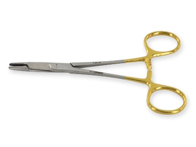 Picture of Olsen HEGAR Needle Holder, Needle Driver with Scissors Cutting Edges, 6 inches with Tungsten Carbide