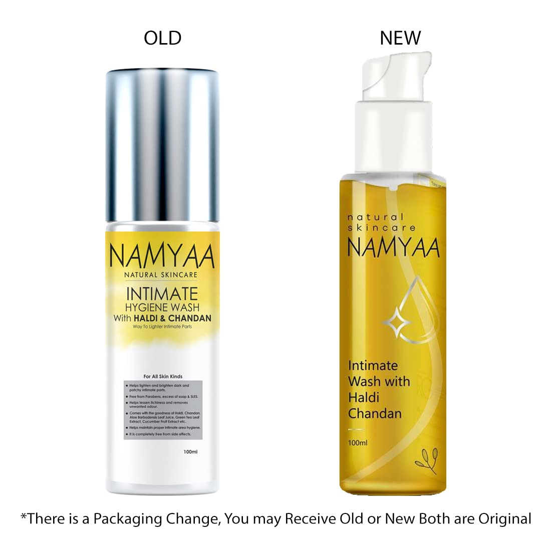 Picture of Namyaa Haldi Chandan Intimate Hygiene Wash | With Germ and Odour Protection | pH Balanced 100g