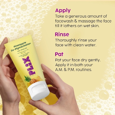 Picture of PLIX - THE PLANT FIX 5% Pineapple Foaming Facewash For Depigmentation,100ml | Cleanser For Skin Brightening & Even Toned Complexion | Free Of Sulphates, Paraben & Silicones