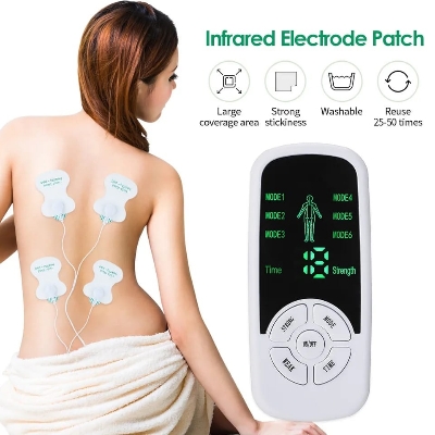 Picture of EMS Muscle Therapy Stimulator Machine Tens Unit Acupuncture Meridian Physiotherapy Pulse Abdominal Prostate Back Body Massager