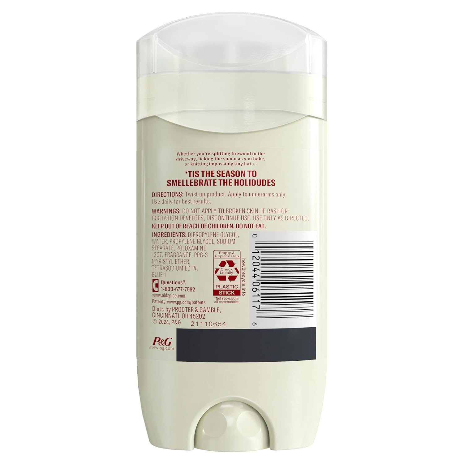 Picture of Old Spice Aluminum Free Deodorant for Men, Holidudes Limited Edition, 24/7 Holiday Freshness, Odor Protection, Stocking Stuffer, Lumbersnack with Fresh Pine Scent, 3.0 oz