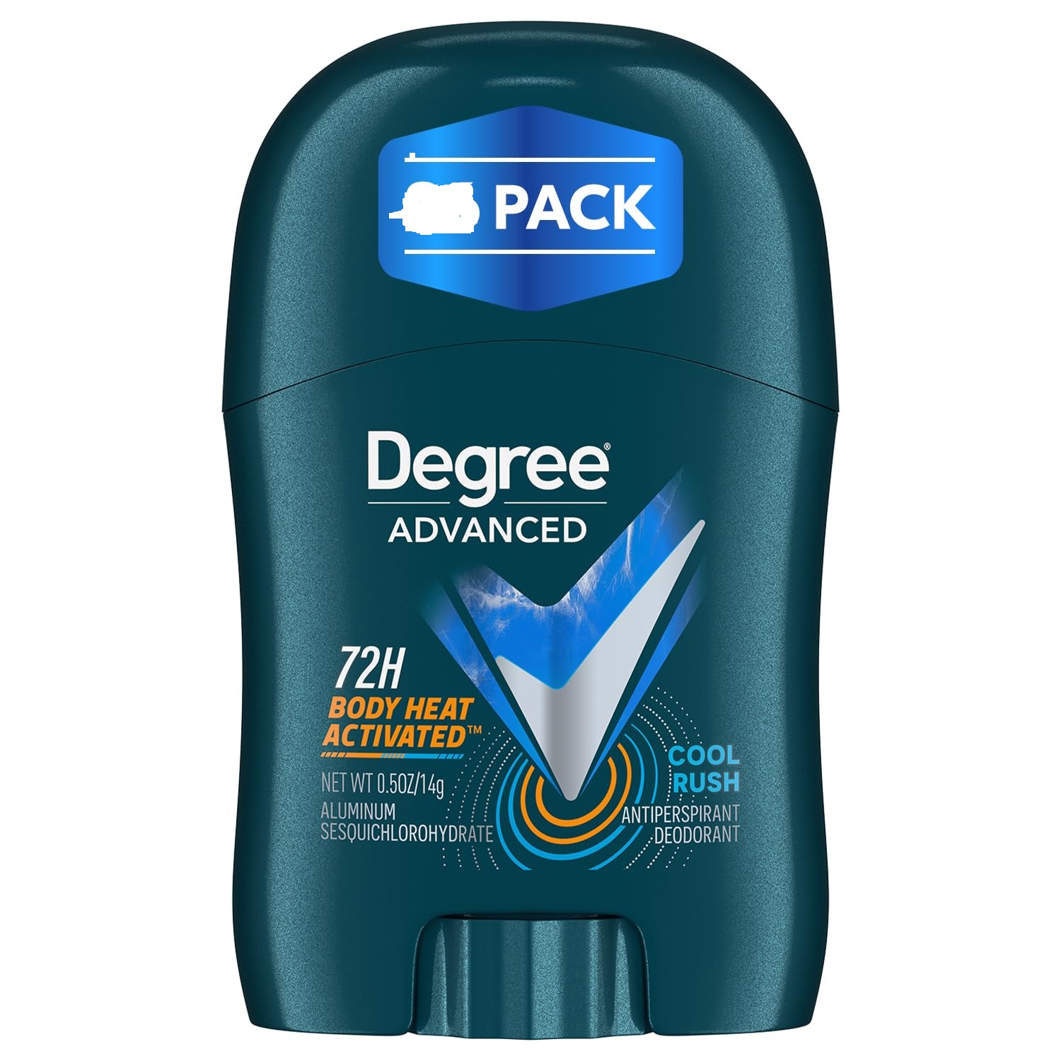 Picture of Degree Men’s Travel Deodorant Cool Rush – 72H Body Heat Activated Mini Antiperspirant, 0.5 Oz Ea