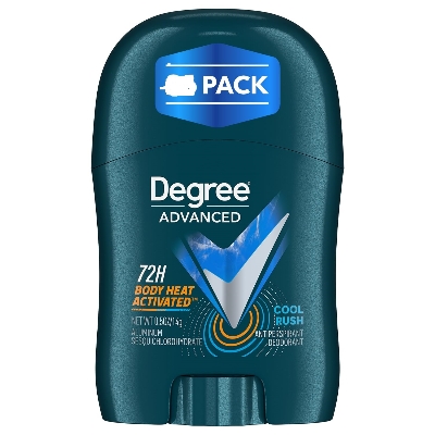Picture of Degree Men’s Travel Deodorant Cool Rush – 72H Body Heat Activated Mini Antiperspirant, 0.5 Oz Ea