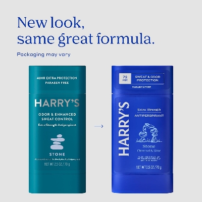 Picture of Harry's Extra-Strength Antiperspirant Deodorant, Sweat & Odor Control Antiperspirant for Men, Stone, 2.5 oz( made in canada)