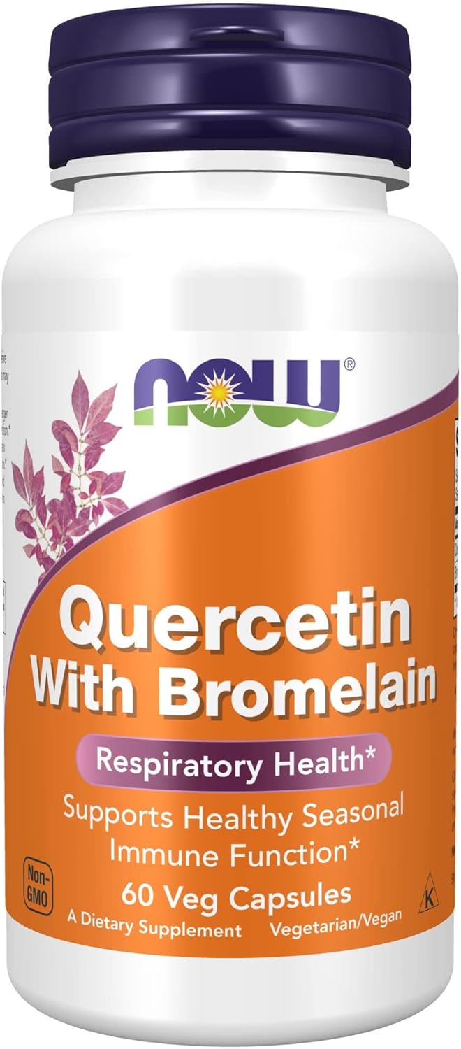 Picture of NOW Supplements, Quercetin with Bromelain, Balanced Immune System*, 60 Veg Capsules