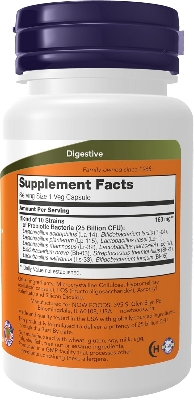 Picture of NOW Foods Supplements, Probiotic-10™, 25 Billion, with 10 Probiotic Strains, Dairy, Soy and Gluten Free, Strain Verified, 30 Veg Capsules