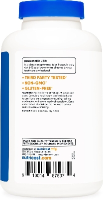 Picture of Nutricost Milk Thistle 1,000mg Equivalent, 240 Capsules - 250mg of 4:1 Extract - Vegan, Non-GMO and Gluten Free