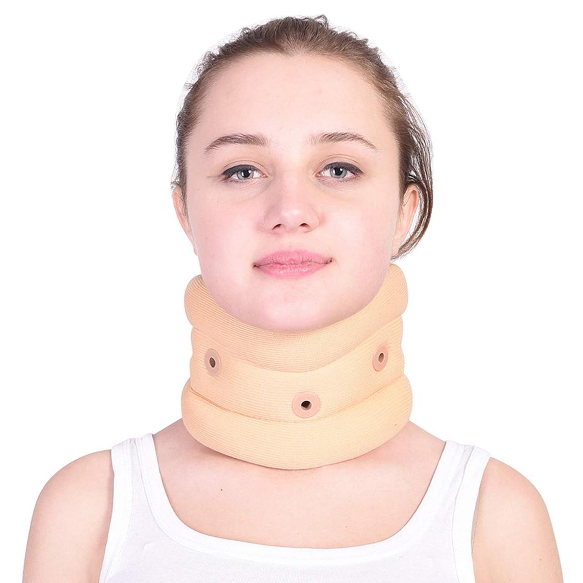 Picture of 10pcs Soft Cervical Collar with Chin Support (Cervical Collar for Neck Pain/Neck Belt for pain/Orthopaedic Neck Collars/Foam Neck Collar)