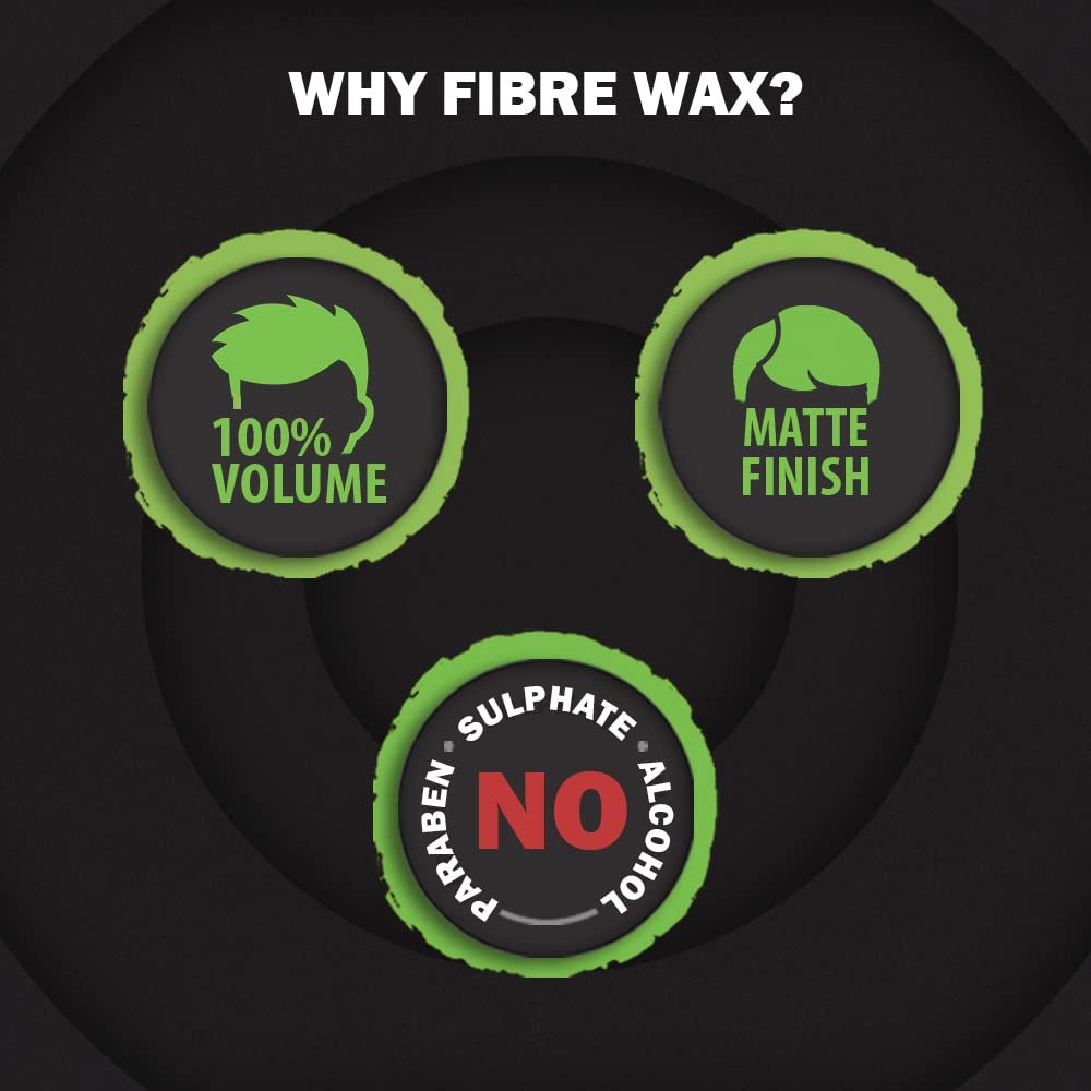 Picture of Set Wet Hair Wax For Men - Fibre Hair Wax 60g | Strong Hold, Extra Volume, Natural Finish, Restylable Anytime, Easy Wash Off | No Paraben, No Sulphate, No Alcohol