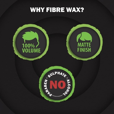 Picture of Set Wet Hair Wax For Men - Fibre Hair Wax 60g | Strong Hold, Extra Volume, Natural Finish, Restylable Anytime, Easy Wash Off | No Paraben, No Sulphate, No Alcohol