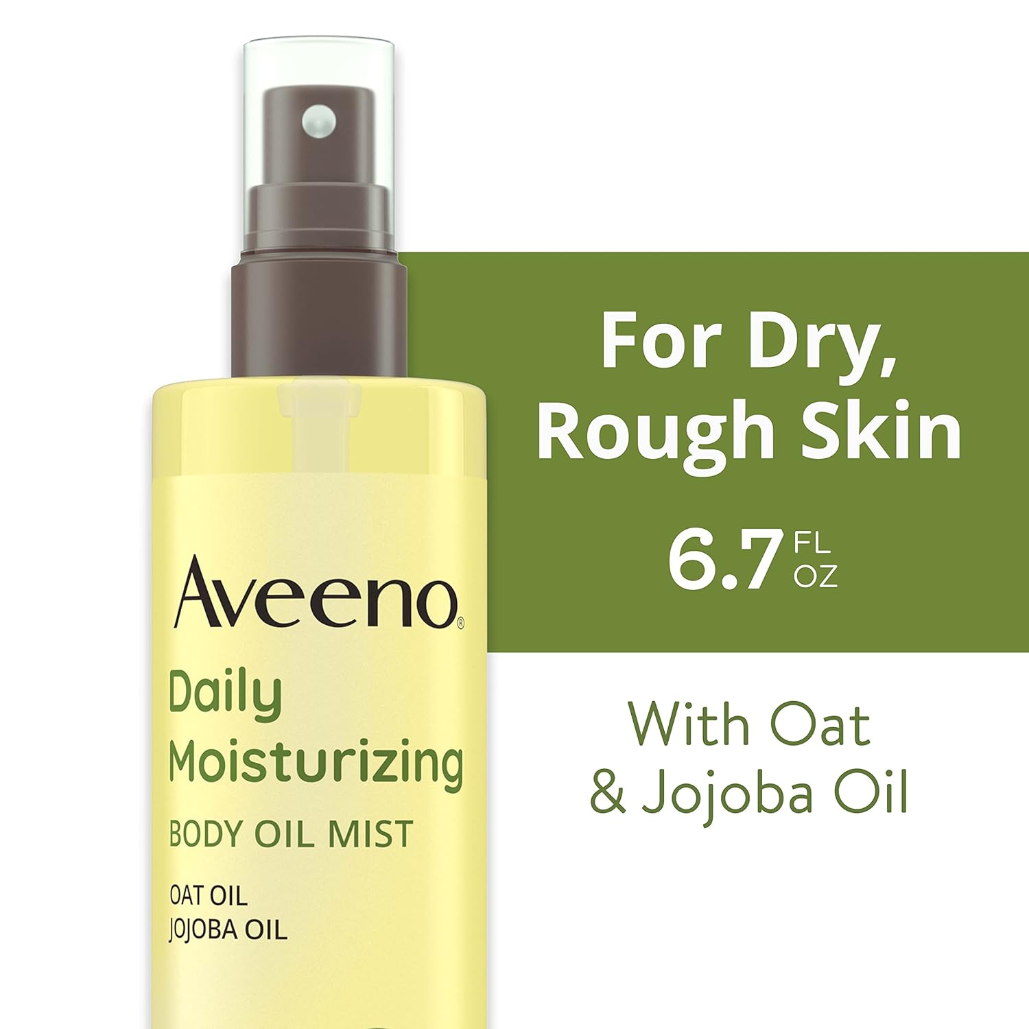 Picture of Aveeno Daily Moisturizing Body Oil, Body Mist for Dry Skin with Oat Oil and Jojoba Oil, Nourishing Body Spray with a Hypoallergenic Formula, 6.7 FL OZ