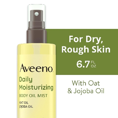 Picture of Aveeno Daily Moisturizing Body Oil, Body Mist for Dry Skin with Oat Oil and Jojoba Oil, Nourishing Body Spray with a Hypoallergenic Formula, 6.7 FL OZ
