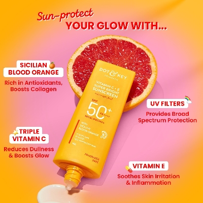 Picture of DOT & KEY Vitamin C + E Super Bright Sunscreen Spf 50-50 gram ( without box)