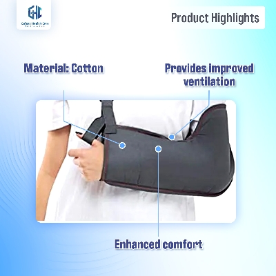 Picture of Taiba Arm Sling Pouch For Fracture Support For Arm Movement For Men & Women Immobilization Support for both hand