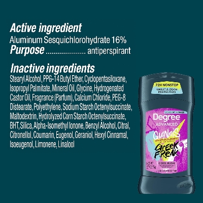 Picture of Degree Men’s Antiperspirant Deodorant,Degree Men’s Antiperspirant Deodorant, Cool Rush, Giannis Antetokounmpo “Greek Freak” Limited Edition, 72H Sweat & Odor Protection, 2.7 Oz Ea