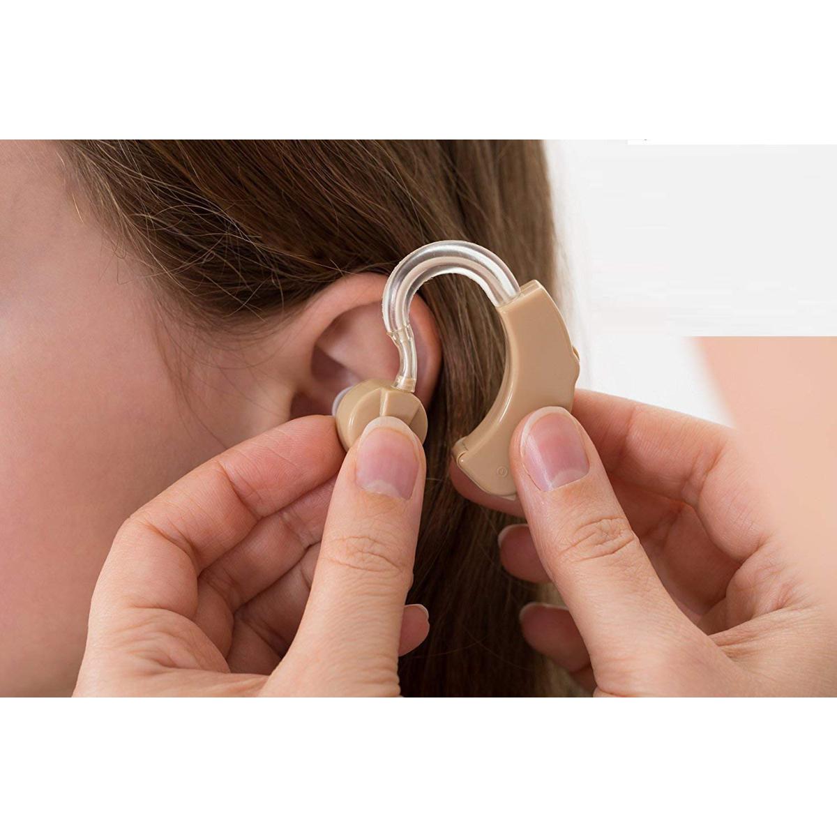 Picture of Rionet Hill Light Hearing Amplifier / Bte Hearing Aid Machine (Base) Sound Amplifier / Ear Hearing Machine / For Older Age with 1 year Warranty Made in Japan Battery
