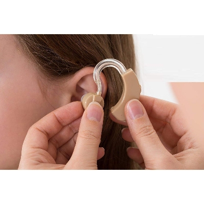 Picture of Rionet Hill Light Hearing Amplifier / Bte Hearing Aid Machine (Base) Sound Amplifier / Ear Hearing Machine / For Older Age with 1 year Warranty Made in Japan Battery