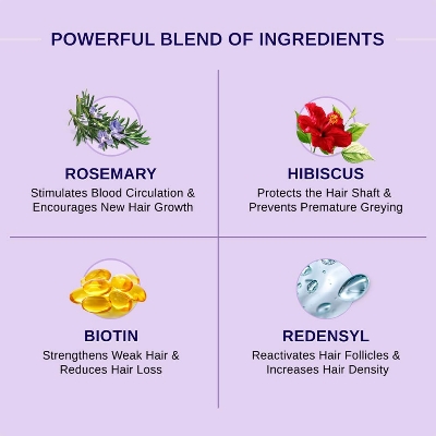 Picture of Bare Anatomy Nature x Science Rosemary Hibiscus Hair Growth Oil for Women & Men | Promotes New Hair Growth & Strengthens Hair | Nourishes Scalp & Controls Hair Fall | Suitable for All Hair Types-100ml