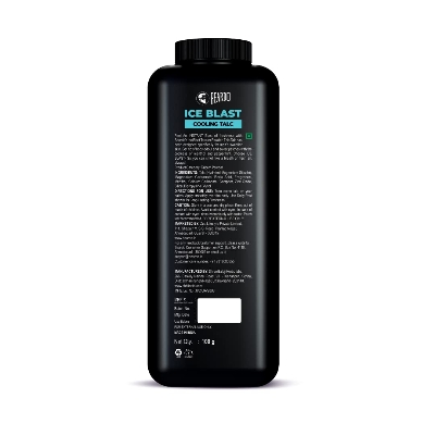 Picture of Beardo Ice Blast Talc Powder for men, 100g | INSTANT ICY COOLING Talcum Powder Men | Combat heat with Menthol | Goodness of Aloe vera & Vitamin E for Instant Freshness