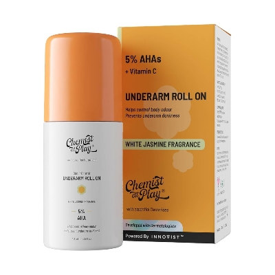 Picture of Chemist at Play UnderArm Roll-On with 5% White Jasmine Fragrance|Alcohol Free-40ml (seal open box)