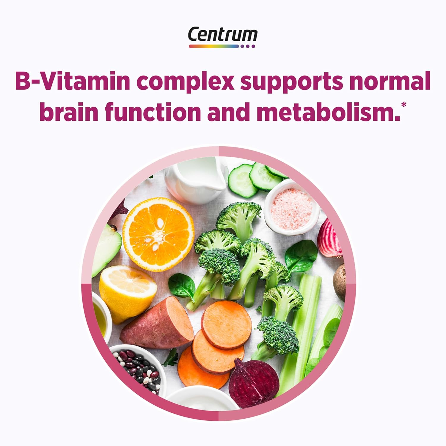 Picture of Centrum Complete Multivitamin Supplement + Hot Flash Support Menopause Support Tablets, with Clinically Studied geniVida, 30 Count