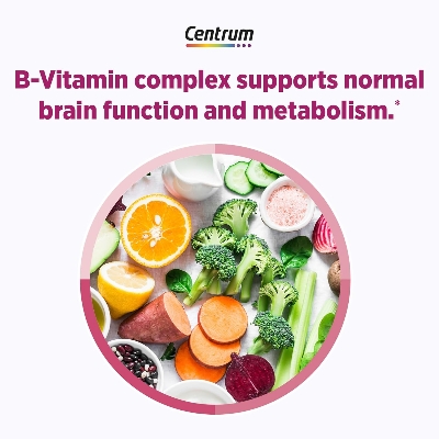Picture of Centrum Complete Multivitamin Supplement + Hot Flash Support Menopause Support Tablets, with Clinically Studied geniVida, 30 Count