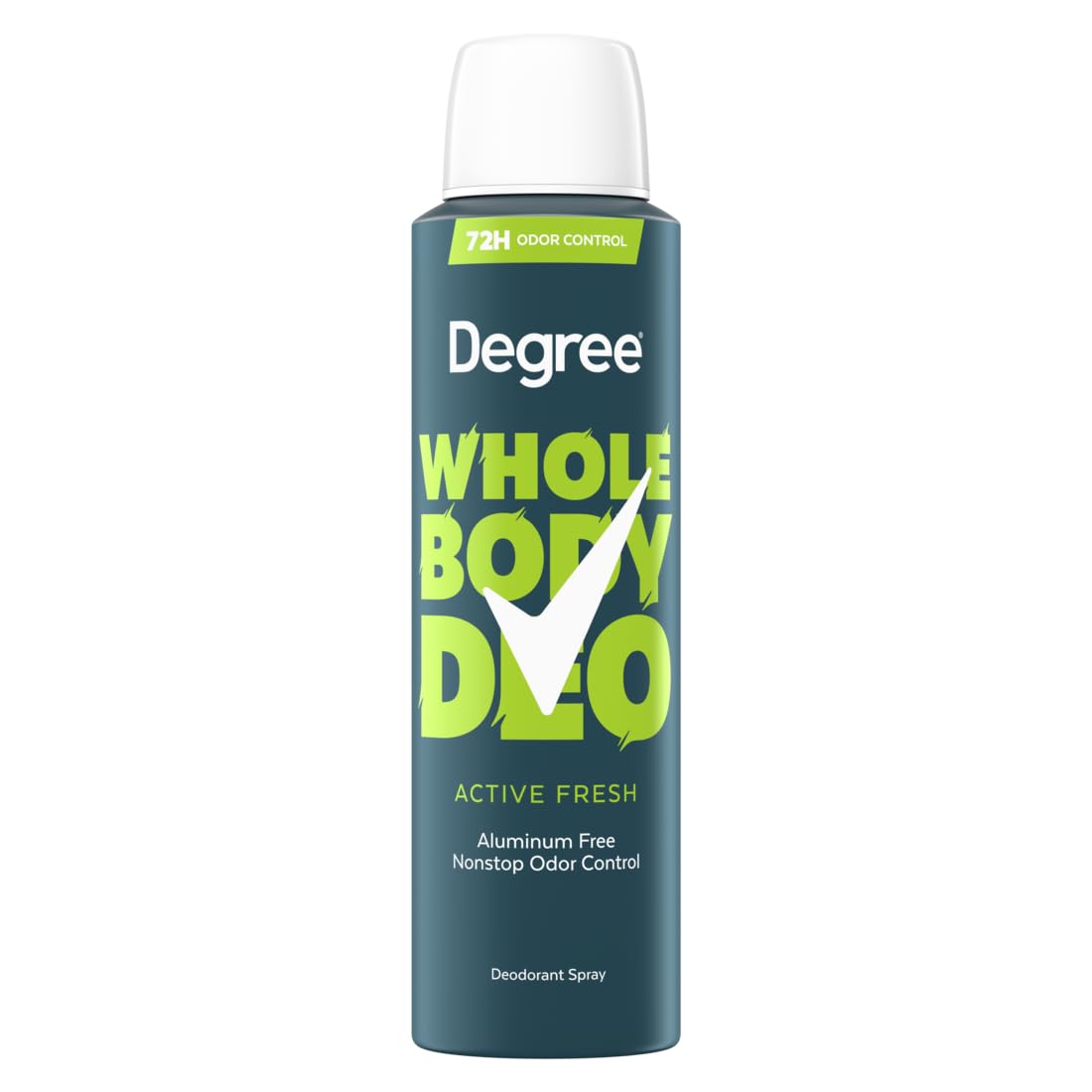 Picture of Degree Men Whole Body Deodorant Spray for Men, Active Fresh Scent, Aluminum Free 72H Odor Protection 4 oz