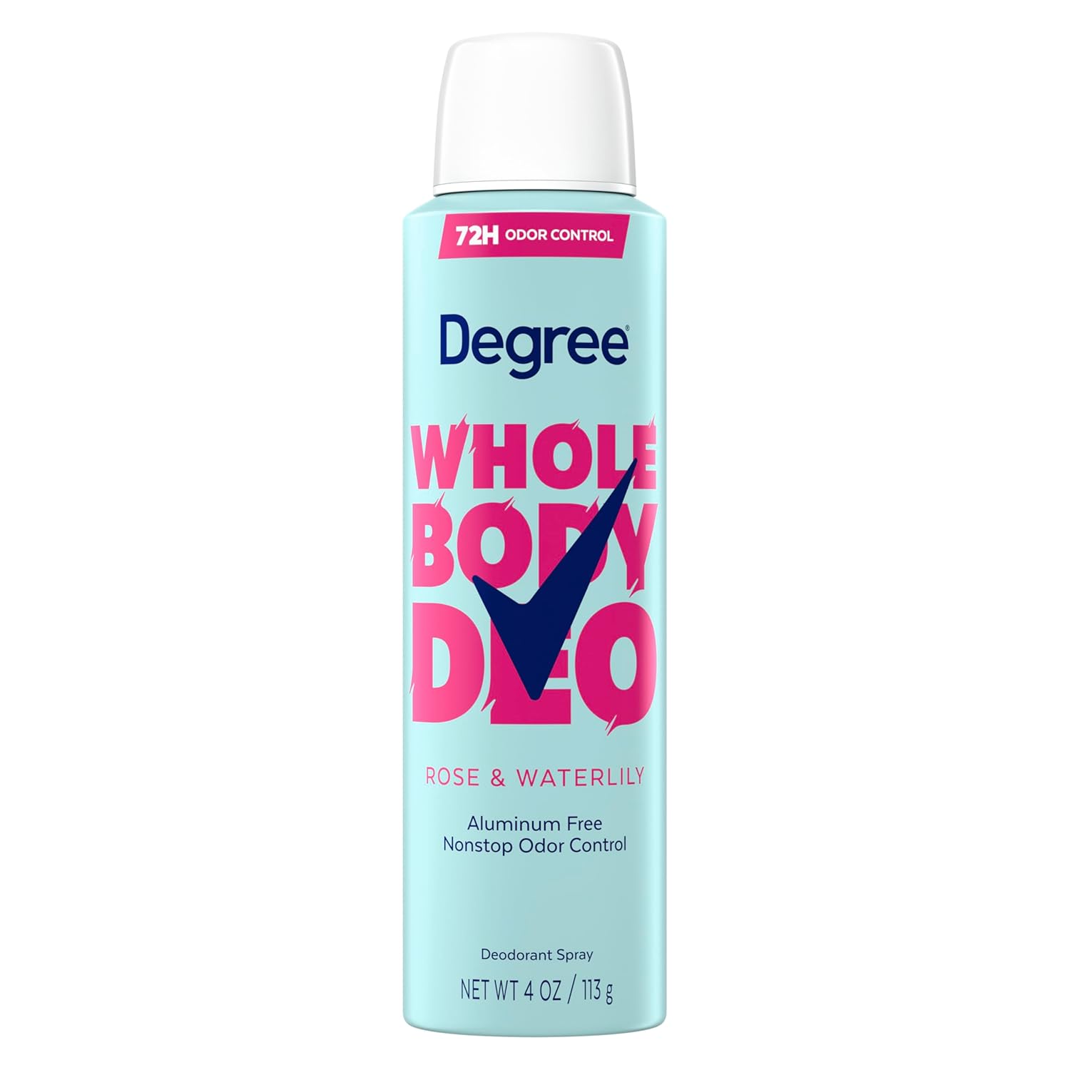 Picture of Degree Women Whole Body Deodorant Spray, Rose & Waterlily Scent, Aluminum Free 72H Odor Protection 4 oz