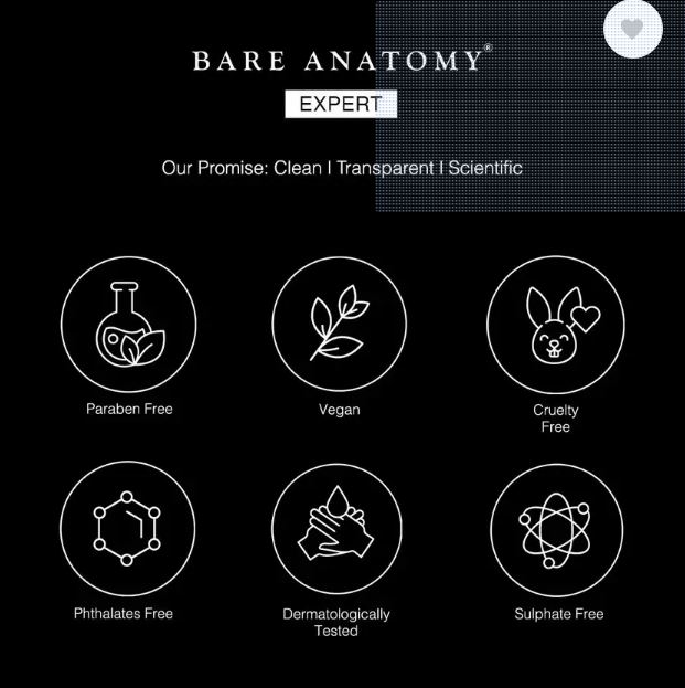 Picture of Bare Anatomy Anti Dandruff Shampoo | Reduces Up to 100% Dandruff and Strengthens Hair -100 ml