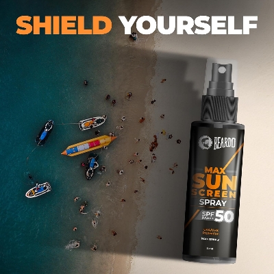 Picture of Beardo Max Sunscreen SPF 50 & PA+++ Spray for Men | Non-greasy Spray for Men | Easy Application of Sunscreen for Oily Skin | UVA UVB Protection | 50ml